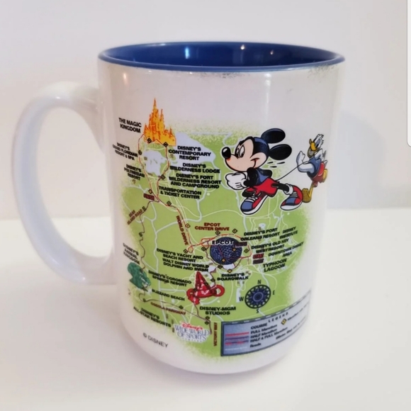 2002 Walt Disney World Marathon Map Coffee Mug - Picture 2 of 3